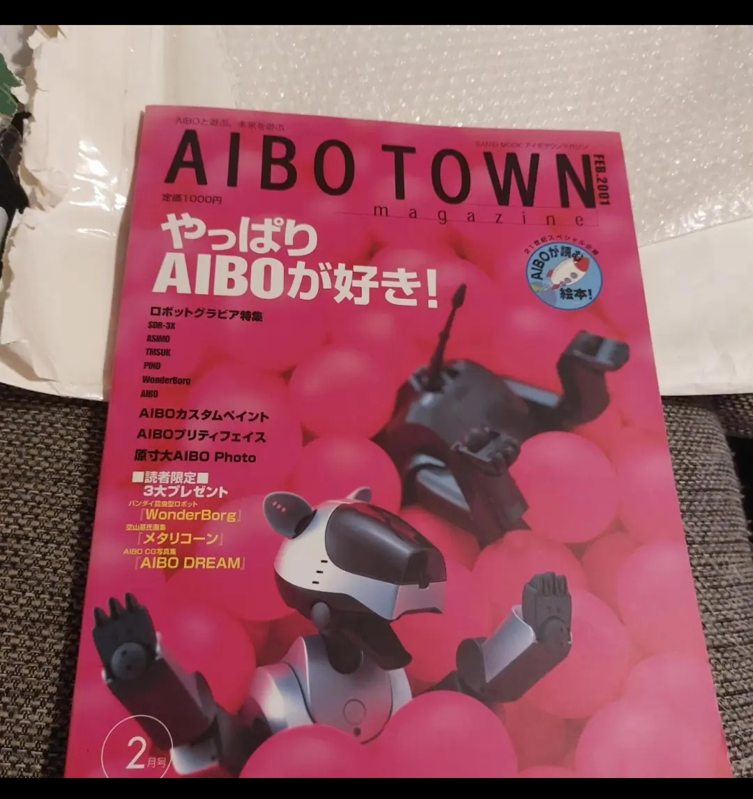 Mein letztes Aibo Town Magazin in Pink