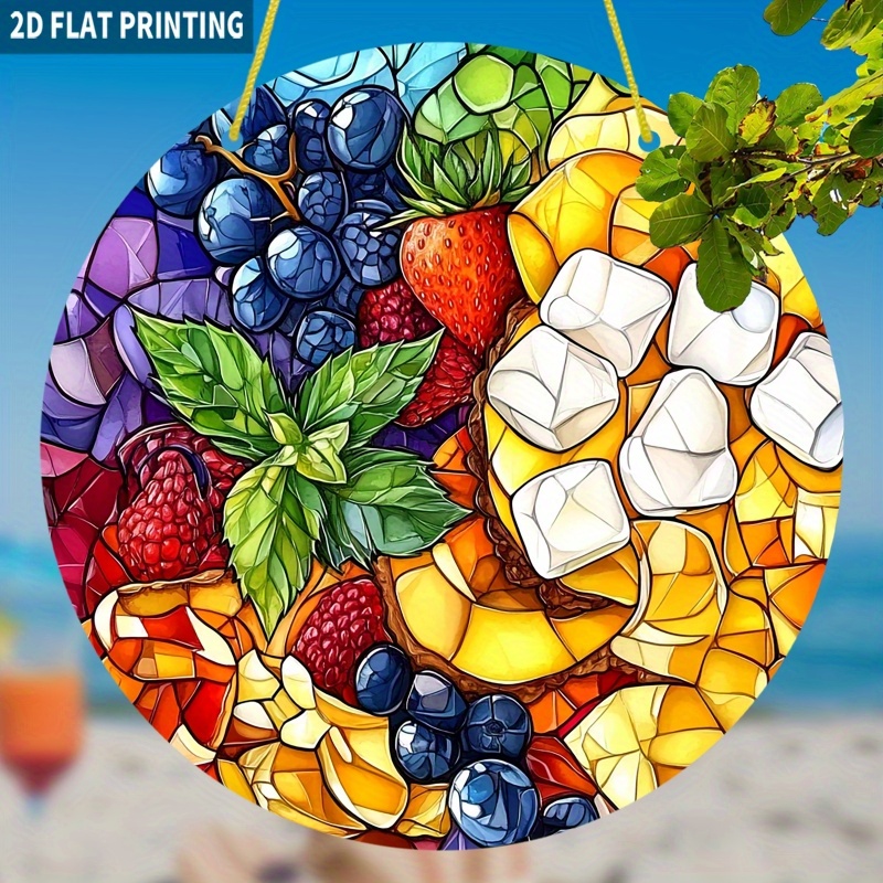 Obst mit Schaumzucker