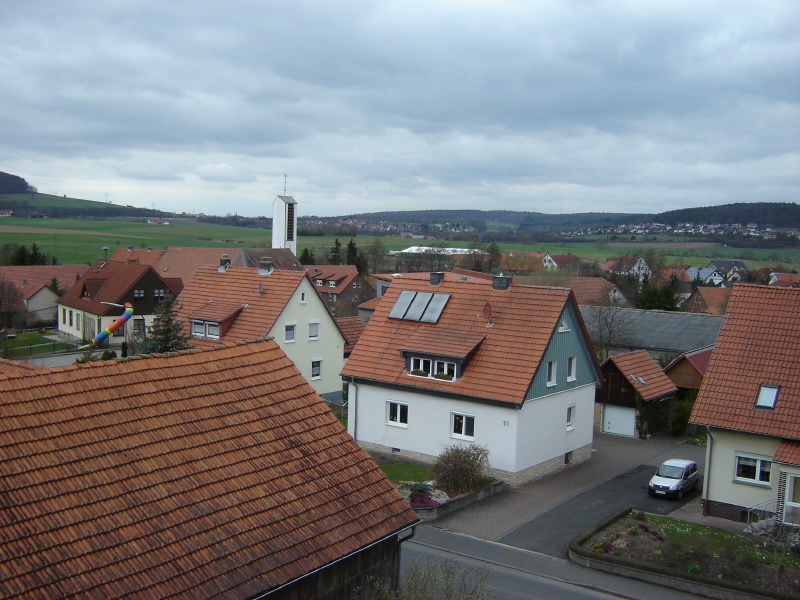 Blick vom Balkon