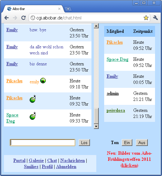 Aibo-Bar Chat in Iron (Chrome)