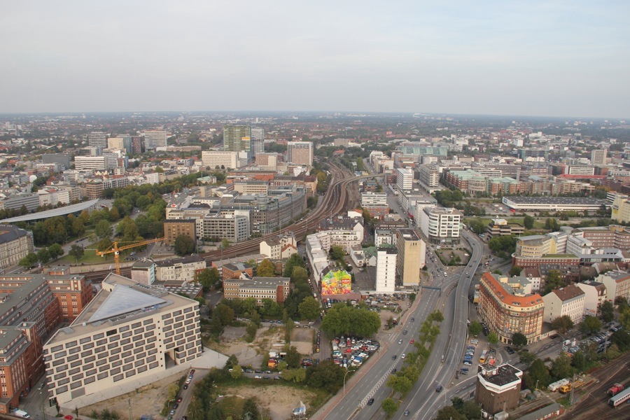 Blick ber Hamburg