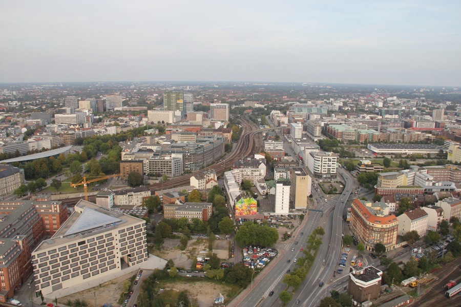 Blick �ber Hamburg